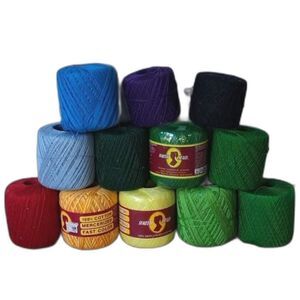 Assorted Colored Crochet Thread Lot
